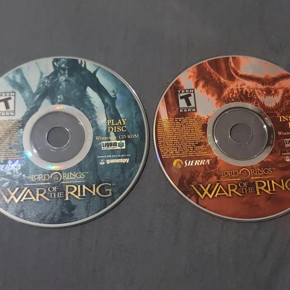 Vtg 2003 Lord of the Rings: War of the Ring CD PC Game Disc w/Key